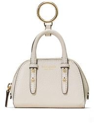 Kate Spade - Charmed Pebble Leather Key Fob - Lyst