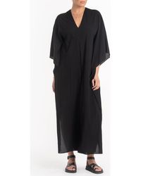 ocean + main - Maxi Cotton Caftan - Lyst