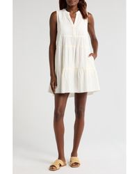 Elan - Tiered Cotton Blend Cover-Up Dress - Lyst