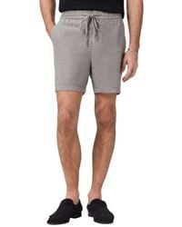 John Varvatos - Daryl Linen Blend Drawstring Shorts - Lyst