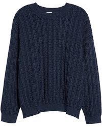 Eleventy - Pointelle Crewneck Sweater - Lyst