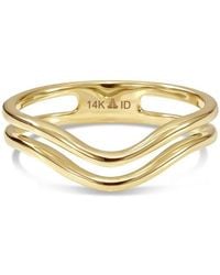 DEVATA - Chevron Ring - Lyst