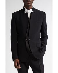 Dolce & Gabbana - Double Breasted Wool & Silk Blend Gabardine Jacket - Lyst