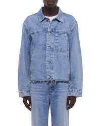 Helmut Lang - Brooklyn Raw Hem Denim Trucker Jacket - Lyst