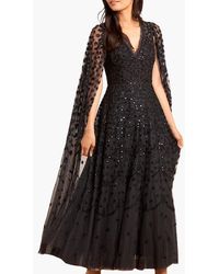 Needle & Thread - Clover Cape Sleeve Ankle Gown - Lyst