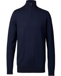 Charles Tyrwhitt - Merino Wool Quarter Zip Sweater - Lyst