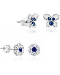 Donatello Gian - Sterling Floral Studs Set - Lyst