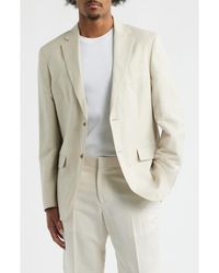 Open Edit - Slim Fit Solid Linen Blend Sport Coat - Lyst