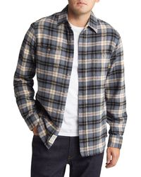 Schott Nyc - Two-pocket Long Sleeve Flannel Button-up Shirt - Lyst