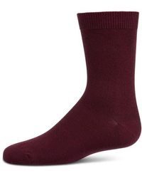 Memoi - Kid's Basic Soft Rayon Crew Socks - Lyst