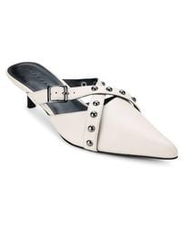 Yosi Samra - Alexis Pointed Toe Kitten Heel Mule - Lyst
