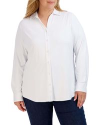 Foxcroft - Mary Button-up Blouse - Lyst