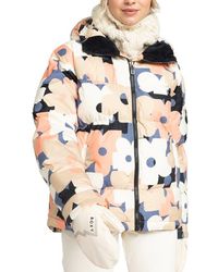 Roxy - Alofted Water Resistant Hooded Puffer Jacket - Lyst
