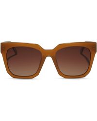 DIFF - Ariana 54mm Gradient Polarized Square Sunglasses - Lyst