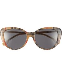 Burberry - 54mm Cat Eye Sunglasses - Lyst