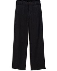 Madewell - Patch Pocket Linen Flare Pants - Lyst