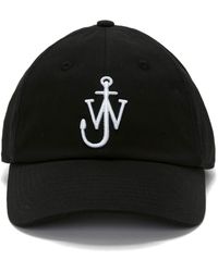 JW Anderson - Logo Embroidered Cotton Twill Baseball Cap - Lyst