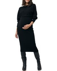 Ripe Maternity - Sloan Long Sleeve Rib Stitch Maternity Dress - Lyst
