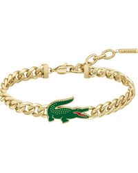 Lacoste - Arthor Crocodile Pendant Bracelet - Lyst
