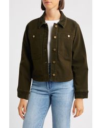Wit & Wisdom - Corduroy Collar Denim Jacket - Lyst