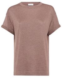 Brunello Cucinelli - Cashmere And Silk Lightweight Sweater - Lyst