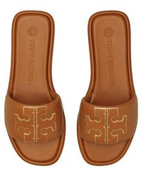 Tory Burch - Double T Sport Slide Sandals - Lyst