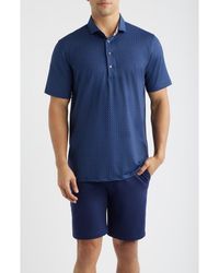 Greyson - Ghost Thistle Geo Print Performance Golf Polo - Lyst
