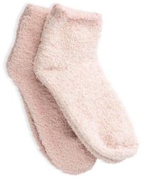 Barefoot Dreams - Cozychic Assorted 2-Pack Ankle Socks - Lyst