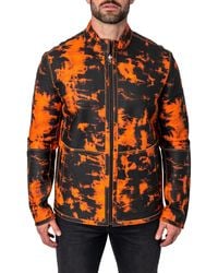 Maceoo - Lab Reversible Leather Jacket At Nordstrom - Lyst