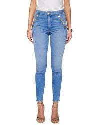 Ramy Brook - Helena Button Detail Ankle Skinny Jeans - Lyst