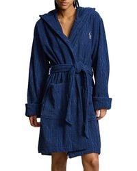 Polo Ralph Lauren - Hooded Jacquard Robe - Lyst