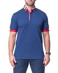 Maceoo - Mozartsolidguilty Piqué Button-Down Polo - Lyst