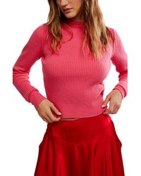 Free People - Even After Rib Sweater - Lyst