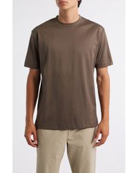 Aurélien - Aur1 Solid Cotton T-Shirt - Lyst