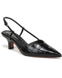 Vince - Levvy Slingback Pointed Toe Kitten Heel Pump - Lyst