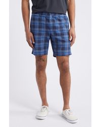 Tommy Bahama - Cove Plaid Linen Blend Elastic Waist Shorts At Nordstrom - Lyst