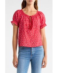 RE/DONE - Katie Print Cotton & Silk Top - Lyst