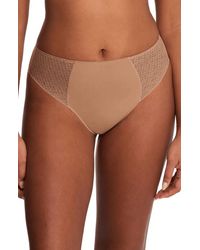 Natori - Harmony High Rise Lace Thong - Lyst
