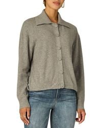 Wit & Wisdom - Collared Snap Front Cardigan - Lyst