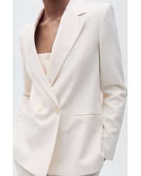 Mango - Tempo Double Breasted Blazer - Lyst