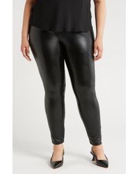 Lyssé - Ntials Textured Faux Leather Leggings - Lyst