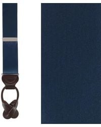 Trafalgar - Big & Tall Dutton Solid Colored Silk Button End Suspenders - Lyst