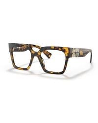 Miu Miu - 52Mm Square Optical Glasses - Lyst