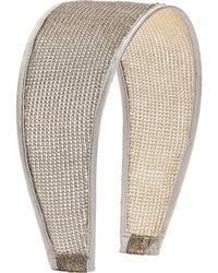 Tasha - Wide Metallic Mesh Headband - Lyst