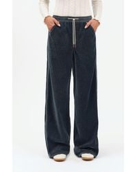 DAZE - Cozy Drawcord Wide Leg Pants - Lyst