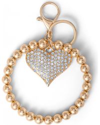 Jessica Simpson - Heart Charm Stretch Keychain Bracelet - Lyst