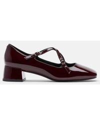 MARC NOLAN - Ruby Patent Leather Mary Jane Block Heels - Lyst