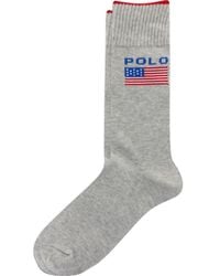 Polo Ralph Lauren - Polo With American Flag Crew Socks - Lyst
