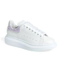 McQueen - Oversized Crystal Embellished Sneaker - Lyst
