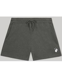 Alix - Heartly Ghost Midweight Washed Fleece Shorts - Lyst